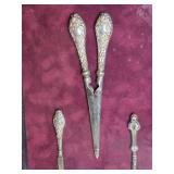 Elegant Framed Antique Silver Plate Gentleman