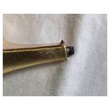 CHANEL Designer Gold Leather Pump Heels - Size 36