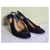 CHANEL Designer Sling Back Heels - Size 37