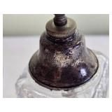 Sparkling Fine Crystal Perfume Bottle Set with Sterling Silver Accent