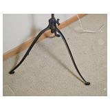 Antique Iron and Wood Book Stand Pedestal