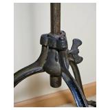 Antique Iron and Wood Book Stand Pedestal