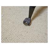 Antique Clawfoot Needlepoint Piano Stool