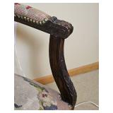 Antique French Needlepoint Bergère Arm Chair