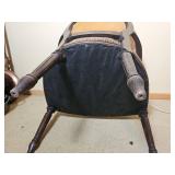 Antique French Needlepoint Bergère Arm Chair