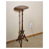 Tall Classic Mahogany Plant Display Stand Pedestal
