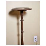 Tall Classic Mahogany Plant Display Stand Pedestal