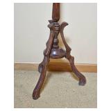 Tall Classic Mahogany Plant Display Stand Pedestal
