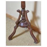 Tall Classic Mahogany Plant Display Stand Pedestal