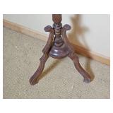 Tall Classic Mahogany Plant Display Stand Pedestal