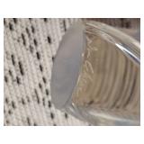 Art Signed Blue Art Glass Perfume Scent Bottle