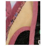 Antique Native American Indian Beaded Moccasins and Tobacco Pouch