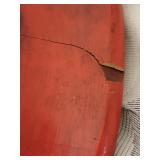 Antique Asian Imari Red Lacquer with Gold Decoration Centerpiece Bowl * Wax Seal