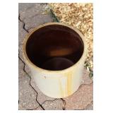 Antique 3-Gallon Stoneware Crock with USA Crown Marking