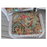 5-Piece Wicker Patio Furniture Set with Colorful Cushions