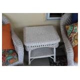 5-Piece Wicker Patio Furniture Set with Colorful Cushions