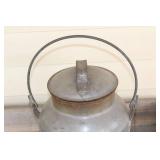 Vintage Metal Milk Can with Handle