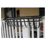 Black Metal Wall-Mounted Planter Basket