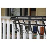 Black Metal Wall-Mounted Planter Basket