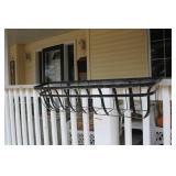 Black Metal Wall-Mounted Planter Basket