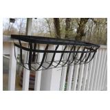 Metal Porch Rail Planter Box Holder