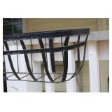 Metal Porch Rail Planter Box Holder