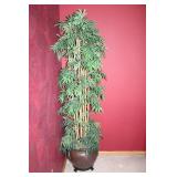 Large Artificial Bamboo Plant in Decorative Pot