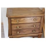 Wooden Hallway Console Table with Matching Wall Mirror