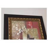 Abstract Artwork by Sandy Park in Ornate Frame