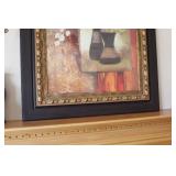 Abstract Artwork by Sandy Park in Ornate Frame