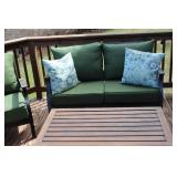 Outdoor Patio Furniture Set with Loveseat, Armchairs, and Coffee Table