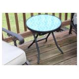 Outdoor Patio Set with Two Lounge Chairs and Side Table