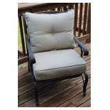 Outdoor Patio Set with Two Lounge Chairs and Side Table