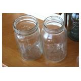 Collection of 14 Vintage Ball and Kerr Mason Jars with Lids
