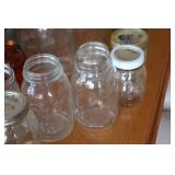 Collection of 14 Vintage Ball and Kerr Mason Jars with Lids
