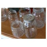 Collection of 14 Vintage Ball and Kerr Mason Jars with Lids