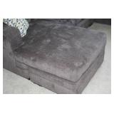 Gray Sectional Sofa with Decorative Pillows