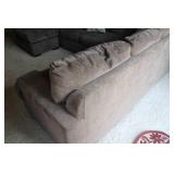 Gray Sectional Sofa with Decorative Pillows