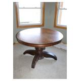 Antique Round Wooden Dining Table