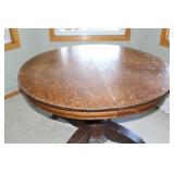 Antique Round Wooden Dining Table