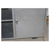 Rolling Metal Utility Cart with Granite Top