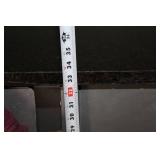 Rolling Metal Utility Cart with Granite Top