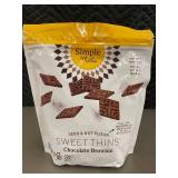 OR 3 - Simple Mills Sweet Thins Chocolate Brownie 14 oz
