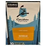 3 Boxes of Caribou Coffee Daybreak Light Roast K-Cup Pods
