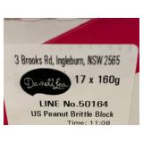 Box of 17 Darrell Lea Peanut Brittle Milk Chocolate Bars