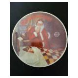 6 Norman Rockwell Christmas Plates. (see description for more details)