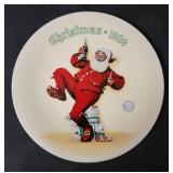 6 Norman Rockwell Christmas Plates. (see description for more details)