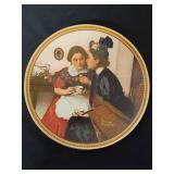 4 Norman Rockwell Rediscovered Women Series Plates and 1 Commemorative Stamp Series.  See description and images for more details.