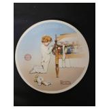 6 Norman Rockwell Christmas Plates. (see description for more details)