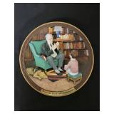 4 Plates from the Rockwell Centennial 3-D Series.  The images are raised off the plate. See images for more details.
